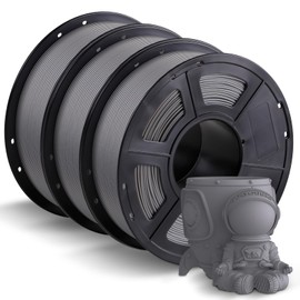 ANYCUBIC PLA Filament 1.75mm Bundle 3KG, 3D Printing PLA Filament 1.75mm Dimensional Accuracy +/- 0.02mm, 1KG Spool (2.2 lbs), 3KG, Gray+Gray+Gray