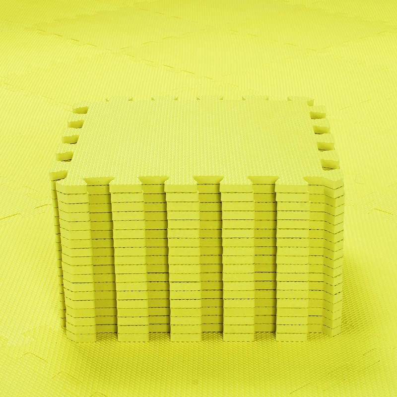 qqpp EVA Rubber 18 Tiles Interlocking Puzzle Foam Floor Mats