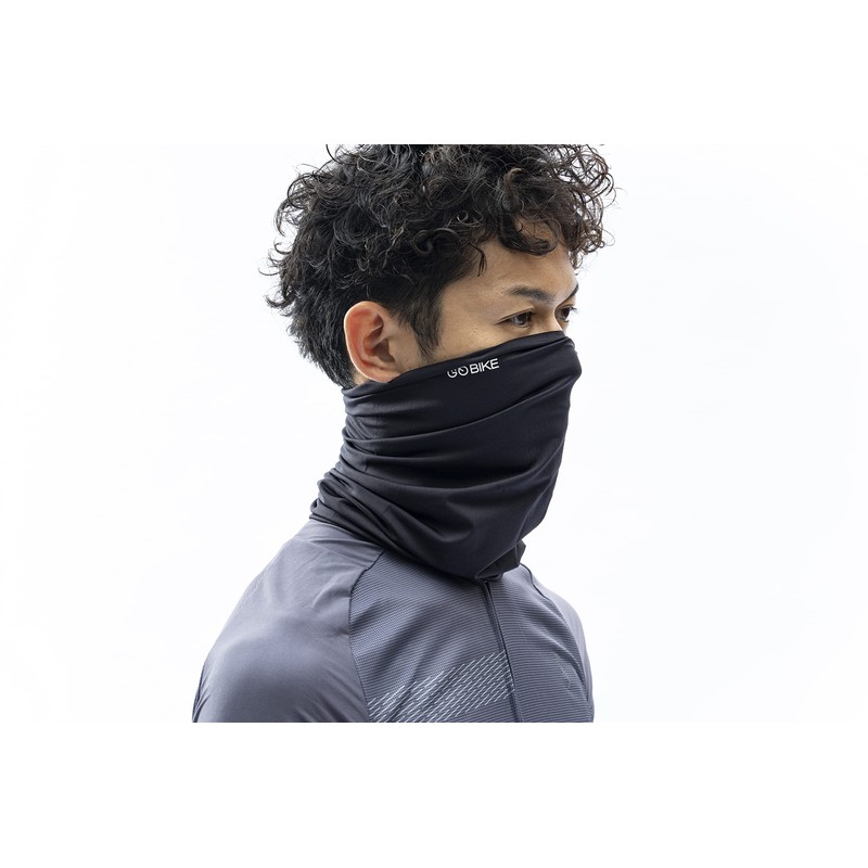 Gobike Cooling Face Mask for Bicycles, Black, 9.3 x 15.7