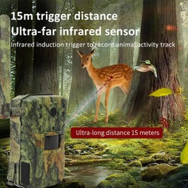 Cámara de Rastreo, Cámara de Juego 4G de 14 MP con Visión Nocturna, Panel Solar, Cámara de Caza Activada por Movimiento con Disparador de 0,6 S, Resistente Al Agua IP66, Lente