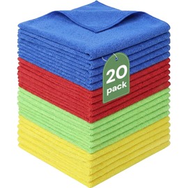 Paños de Limpieza de Microfibra Sugarzoon 20 Piezas 30x30 cm Multiusos