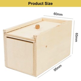 LINYIJOY 2 Stück Spinne In Box, Spinne Streich Box Streich Spinne Scare Box Holz Prank Spider Scare Box, Streich Spinne Angst Box Scherzartikel Kinder Spinnen Spielzeug Box Holz für Erwachsene Kinder