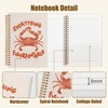 Likjad Inspirational Everything is Figureoutable Crab Spiral Notebook Journal 5.5x8.3,