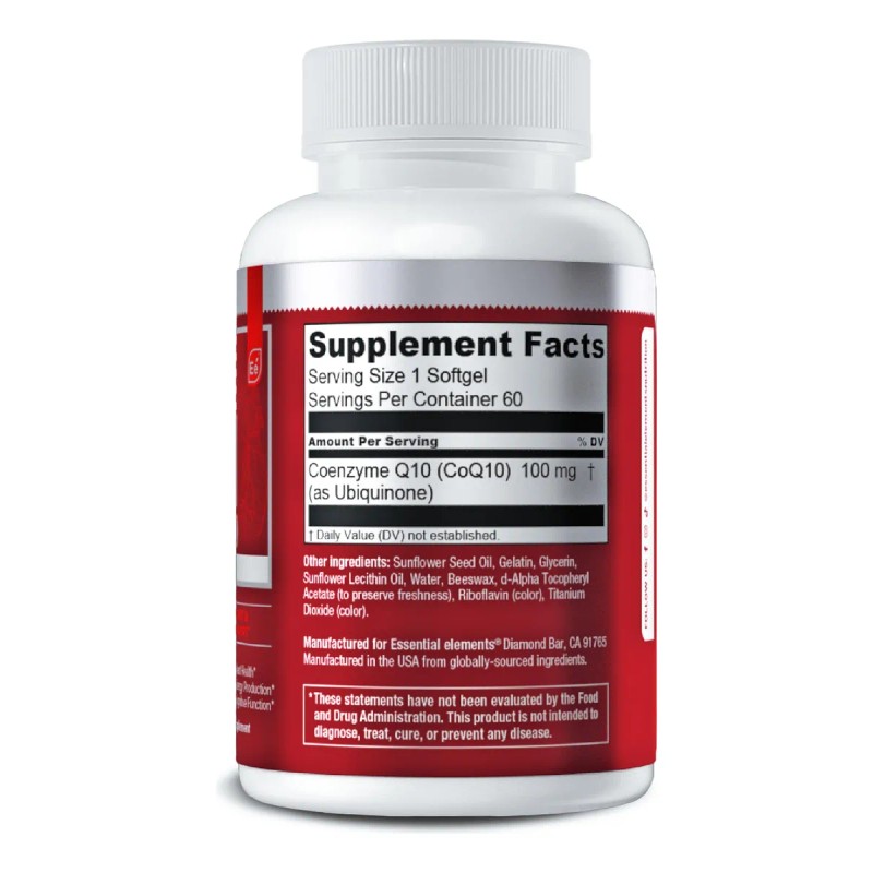 Essential Elements Coq10 100mg Cápsulas Blandas 60 Unidades