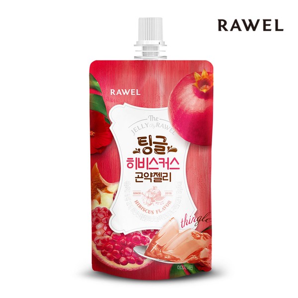 Roel [On Sale] Tingle Konjac Jelly Hibiscus Flavor 130g 5 Packs / 로엘 [온세일]팅글 곤약젤리 히비스커스맛 130g 5팩