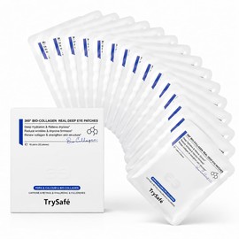 16pairs PDRN & Calcium & Bio-Collagen Under Eye Patches 360° Fit, 6-in-1 Eye Patches for Puffy Eyes, Dark Circles & Wrinkles - Caffeine, Retinol, Hyaluronic, Kojic acid, Niacinamide | Korean Skin Care