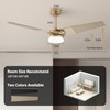 Esiovco Ceiling Fan with Lights and Remote, 3 Blade App
