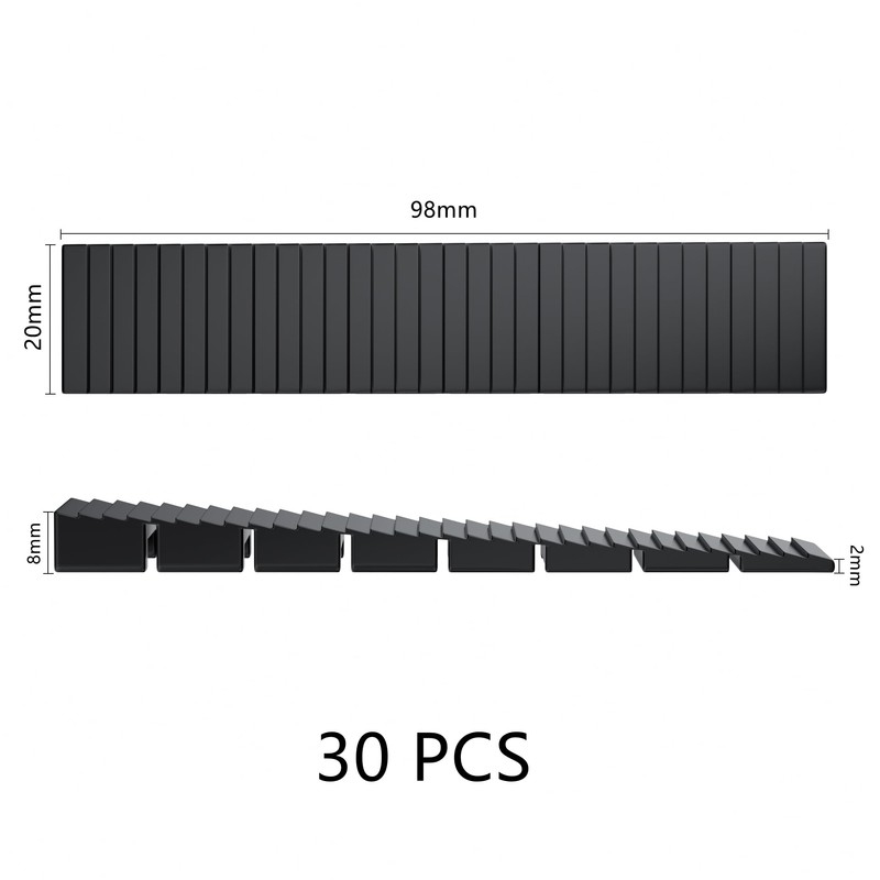 30 PCS Plastic Shims for Furniture Feet Leveling like Chair