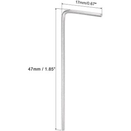 TA-VIGOR 6Pcs 1.3mm L-Shaped Hex Key Wrench Set, CR-V Steel Metric Allen Wrenches for Electronics Repair, Furniture Assembly, and DIY Projects