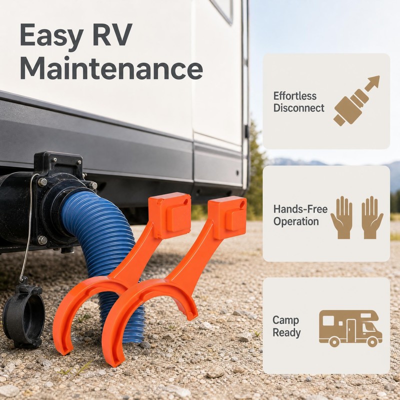 1 Set RV Sewer Hose Wrench – Easy Fitting Connection