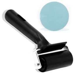 2"Inch Rubber Brayer Roller & Plastic Stamp Making Pressure Plate for Printmaking, Great for Gluing Application for Printmaking, Great for Gluing Application