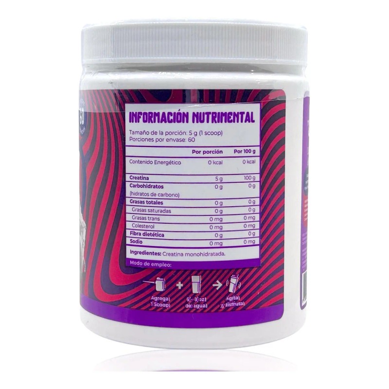 Munchieslab Creatina Monohidratada 60 Servicios Sfn