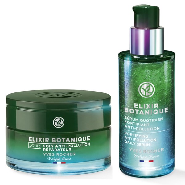 Yves Rocher Set Elixir Botanique REJUVENECEDOR Protección Anticontaminación Ritual de