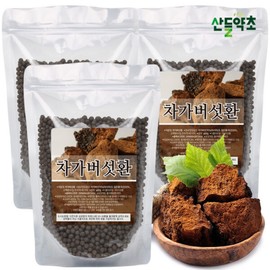 Russian chaga mushroom pills 400g x 3 packs, high content of chaga mushrooms 70% / 러시아산 차가버섯환 400g x3팩 차가버섯 고함량 70%