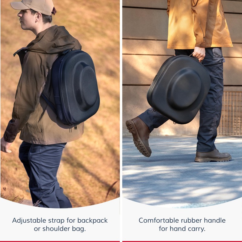 Ozueccr Cowboy Hat Travel Case – Crushproof Carrier for Cowboy,