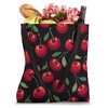 Chic Cherry Pattern Fruit Pattern Summer Tote Bag