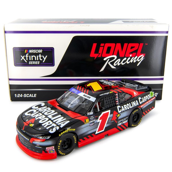 Lionel Racing Sam Mayer Autographed 2024 Carolina Carports Diecast Car