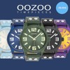 Oozoo Basic Line Watch with Leather Strap 47 mm Green/Green/Green