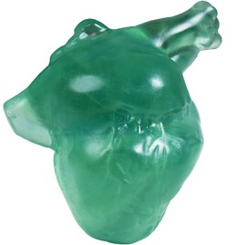 QLRSUXN Fluorite Heart Crystal Figurines, 2.1 Inch Crystal Heart Love Statue for Home Decor, Meditation and Stress Relief, Hand Carved Natural Healing Stone Cardiac Sculpture Spiritual Gift for Women