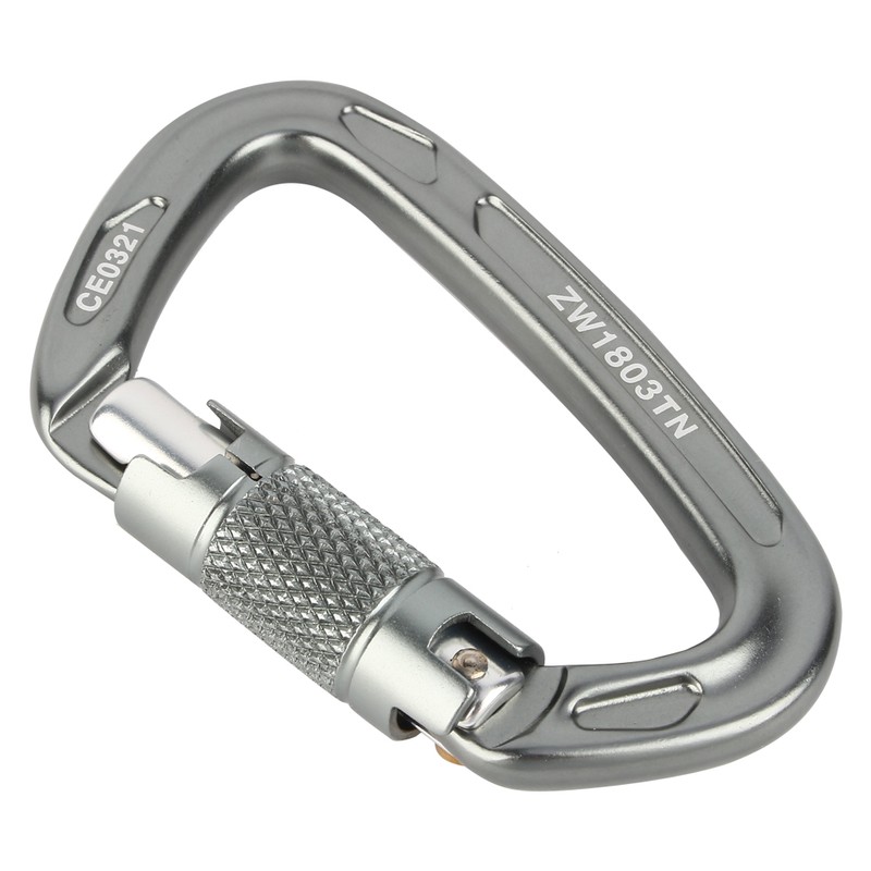 Aluminium Alloy 25KN Safety Rescue Carabiner D Buckle for Outdoor
