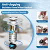 iFealClear Upgraded 4-in-1 Bathroom Sink Drain Stopper Hair Catcher, Universal