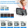 MeesMeek Projection Alarm Clock for Bedroom: Digital LCD Clock with