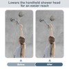 BRIGHT SHOWERS Shower Arm Extender for Rain and Handheld Shower