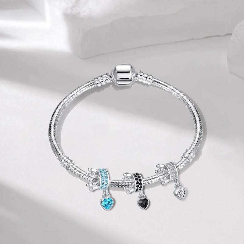 QeenseKc Married Couple Sweet Wedding Charm Bride & Bridegroom Bead