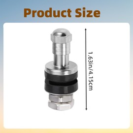 Lssapr 6 Pcs High Pressure 502 Flush Mount Bolt in Metal/Chrome Tire Valve Stems for Normal Valve Stem Hole of 0.453 Inch, B-GCH69