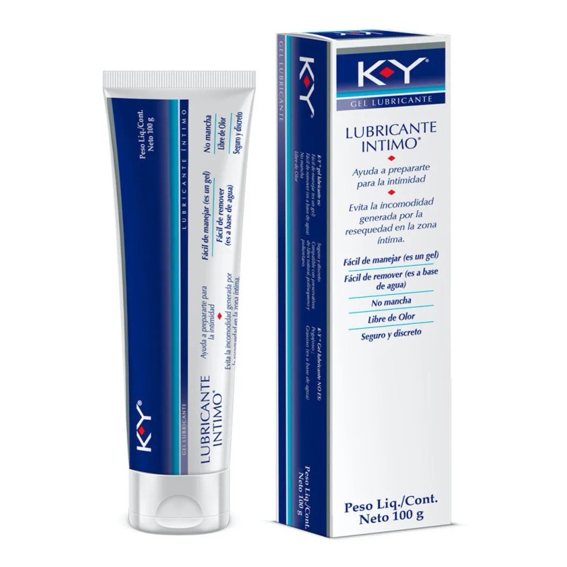 Gel Lubricante Íntimo K-y A Base De Agua Envase 100