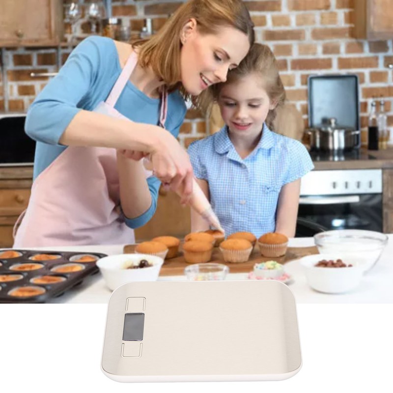 Kitchen Scale 0.04oz to 22lb LCD Display Stainless Steel Tare