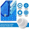 Pool Ladder Bumpers for Inground Pool White Rubber Ladder Foot