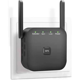 2025 WiFi Extender Booster – Covers 10,000 Sq.ft & 60 Devices, High-Speed Internet Repeater with Ethernet Port, Easy Setup, Strong Home Signal Amplifier