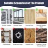 Window Weather Sealing Tape, Transparent Weather Stripping for Doors Windows