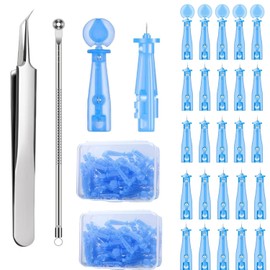 100PCS Pimple Needels, Sterile Needles for Pimples Disposable Acne Pimple Popper Needles with Skin Blackheads Tool and Blemish Remover Kits