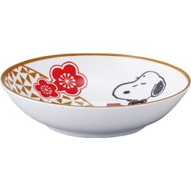 Peanuts sn1901-359 Snoopy 17 Bowl, 16.9 fl oz (500 ml), Red, Nostalgia Series, Salad Bowl, Soup Bowl, Made in Japan