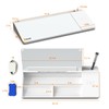 SELEAD Desktop Glass Whiteboard with Wireless Charger Station, Dry Erase