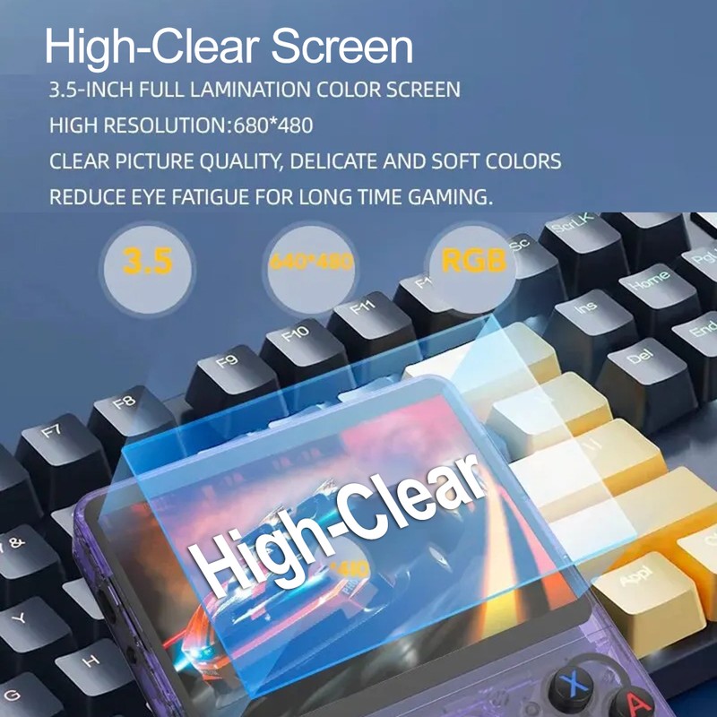 Handheld Game 3.5-inch IPS 640*480 High-clear Screen Supports Multiple Emulators,