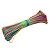 Dreamtop 101Ft Fallschirm-Seil/Paracord-Schnur in Regenbogenfarben, geeignet f&uuml;r Camping, Wandern und