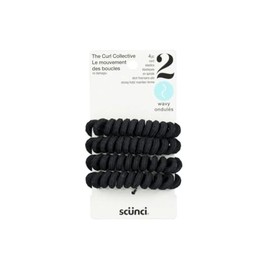 CURL COLLECTIVE 4 PK WAVY SPIRAL ELASTICS