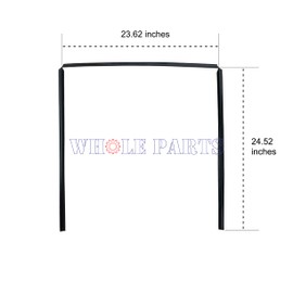 Whole Parts Cabinet Seal Flange (Black color) for Whirlpool Part# W10864081 - Replacement & Compatible with Some Estate, Inglis, Jenn Air, Kenmore, Kitchen Aid, Roper and Whirlpool Dishwashers