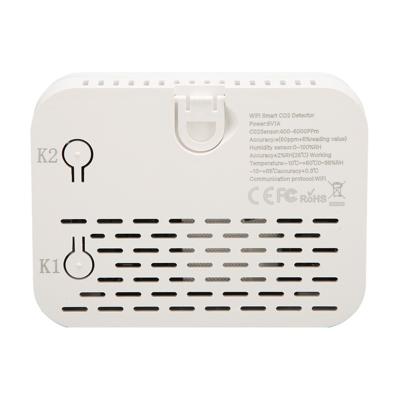 Indoor Air Quality Meter Wireless WiFi Intelligent CO2 Detection Temperature