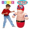 INTEX 3D Bop Bag Blow Up Inflatable Boxer & Wrestler