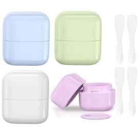 Travel Containers for Toiletries,4 Pack 30g/1oz Plastic Cosmetic Container,Leak-Proof Travel Essentials with Lid for Cosmetic Face Hand Body Cream(30ML)