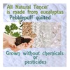 40-Winks Natural Tencel Pebble Puff Crib Mattress Pad Protector, White,