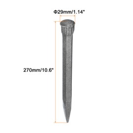 HARFINGTON 2pcs Masonry Chisel for Rock 10.6 Inch Pointed Head High Carbon Steel Rock Concrete Mortar Stone Chisel Brick Chisel for Stone Brick Breaking Carving Demolishing Splitting