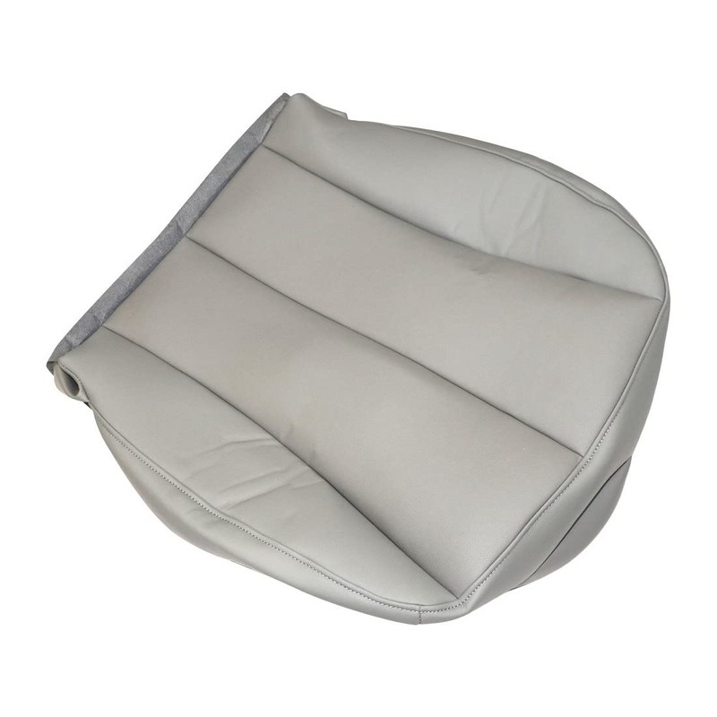 GXARTS Driver Side Bottom Replacement Leather Seat Cover Gray Compatible