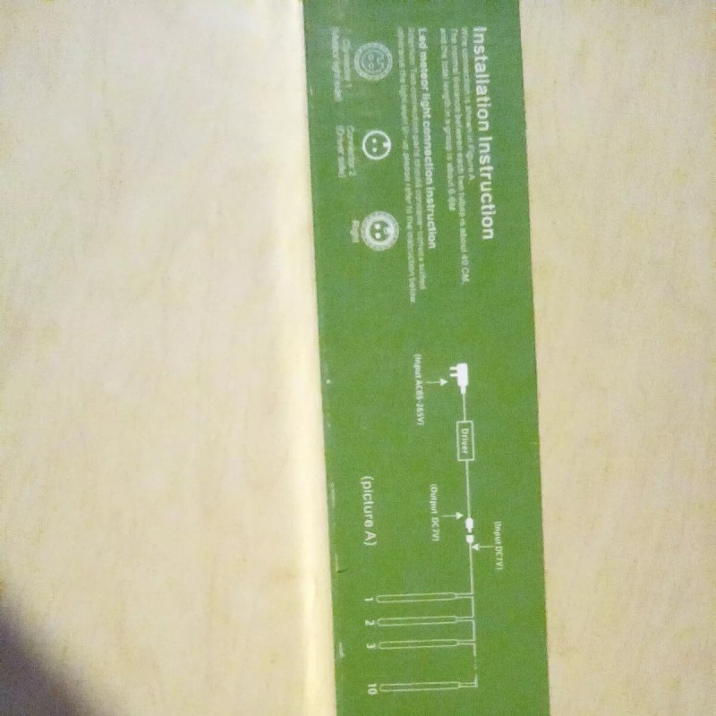 BlueFire Upgraded 50cm 10 Tubes 540 LED Meteor Shower Rain