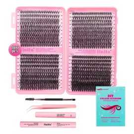 Set Extension Pestañas Diy 9-18mm Kit Maquillaje Completo