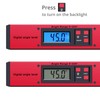Proster 0~225° LCD Digital Protractor Spirit Level Angle Finder Gauge